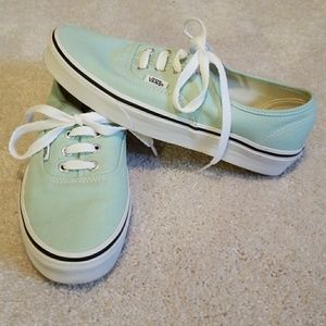 Vans size 7.5 womens 6 Mens Mint Shoe